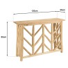 WILL - Natural Teak Console Table with Openwork Base