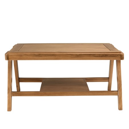 WILL - FLORES Rectangular Coffee Table with Double Top in Teak