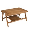 WILL - FLORES Rectangular Coffee Table with Double Top in Teak