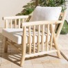 Ensemble BORNEO WILL : canapé 2 p. 2 fauteuils 1 table basse en teck