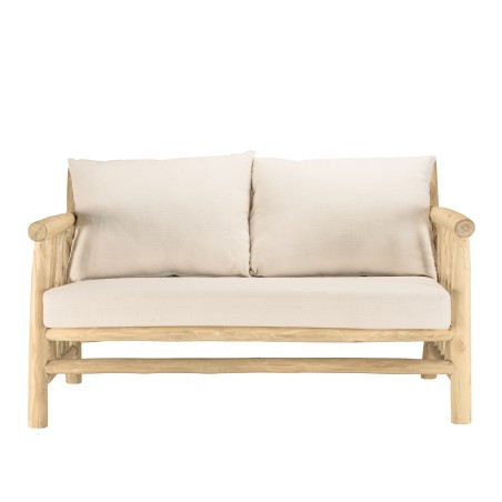 Ensemble BORNEO WILL : canapé 2 p. 2 fauteuils 1 table basse en teck