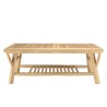 WILL - BORNEO Set: 2-Seater Sofa, 2 Armchairs, Teak Coffee Table