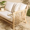 WILL - BORNEO Set: 2-Seater Sofa, 2 Armchairs, Teak Coffee Table