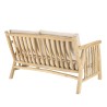 Ensemble BORNEO WILL : canapé 2 p. 2 fauteuils 1 table basse en teck