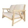 Ensemble MADURA WILL : canapé 2 p. 2 fauteuils en teck
