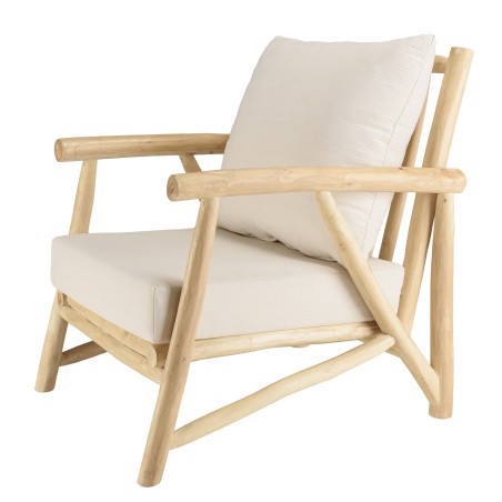 Ensemble MADURA WILL : canapé 2 p. 2 fauteuils en teck