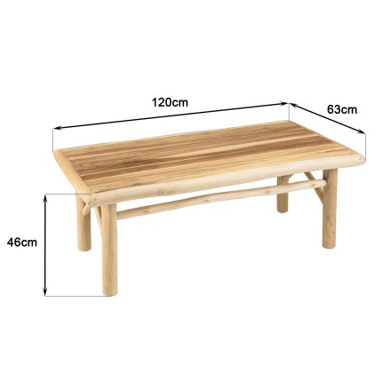 Ensemble MADURA WILL : canapé 2 p. 2 fauteuils en teck