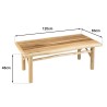 Ensemble MADURA WILL : canapé 2 p. 2 fauteuils en teck