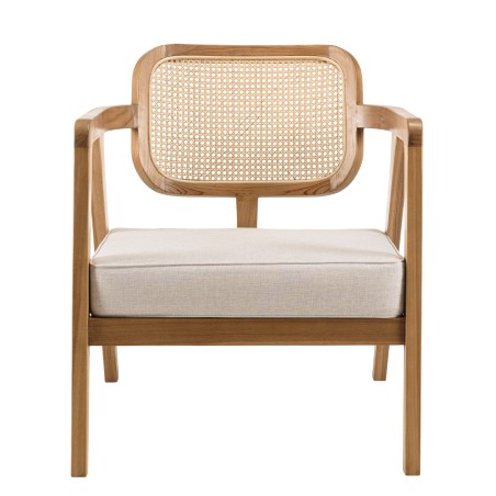 Ensemble FLORES en teck - Canapé 2 p., 2 fauteuils, 1 table basse