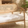 WILL - FLORES Set: 2-Seater Sofa, 2 Armchairs, 1 Teak Coffee Table