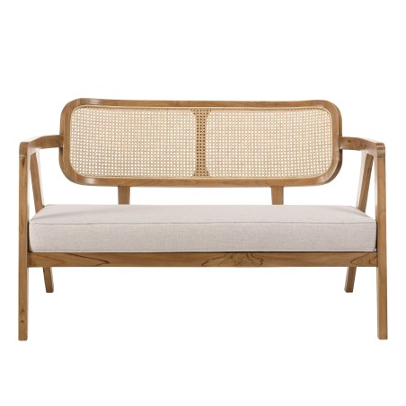 WILL - FLORES Set: 2-Seater Sofa, 2 Armchairs, 1 Teak Coffee Table