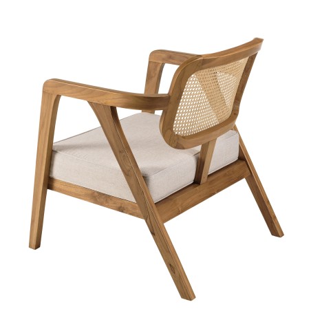 WILL - FLORES Set: 2-Seater Sofa, 2 Armchairs, 1 Teak Coffee Table