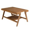 Ensemble FLORES en teck - Canapé 2 p., 2 fauteuils, 1 table basse