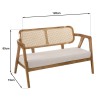 Ensemble FLORES en teck - Canapé 2 p., 2 fauteuils, 1 table basse