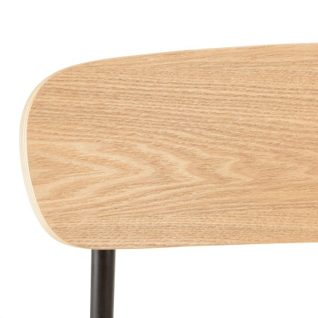 Lot de 2 chaises écolier en bois de frêne