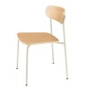 Lot de 2 chaises écolier en bois de frêne