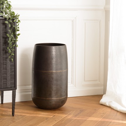 Vase JOHAN en acier couleur bronze cuivrée