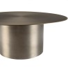 Table basse ronde JAMES en fer noir 80x80cm