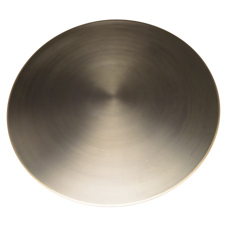 Table basse ronde JAMES en fer noir 80x80cm