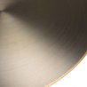 Table basse ronde JAMES en fer noir et doré 120x120cm