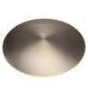 Table basse ronde JAMES en fer noir et doré 120x120cm