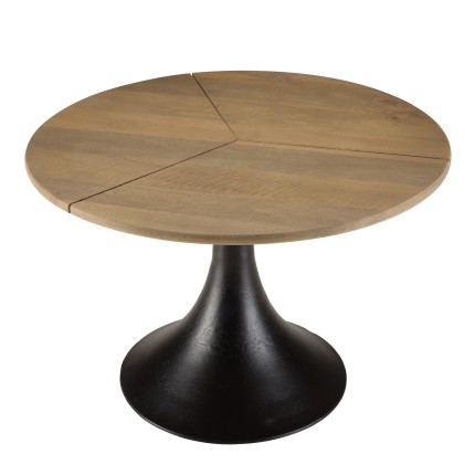 Table d'appoint JAMES en bois de manguier 65x65cm