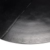 Table basse ronde JAMES en aluminium noir mat 100x100cm