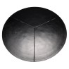 Table basse ronde JAMES en aluminium noir mat 100x100cm
