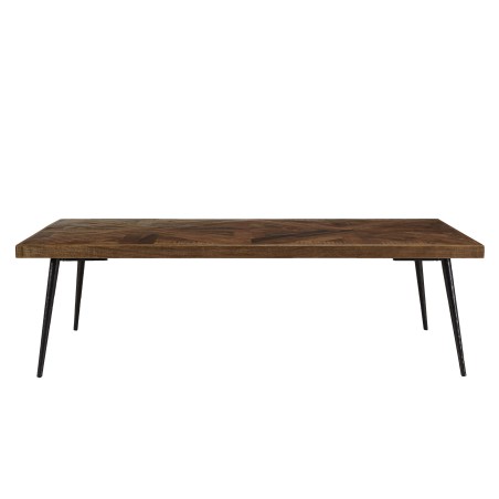 KIARA Rectangular Coffee Table 135x70cm | Recycled Wood & Metal Legs