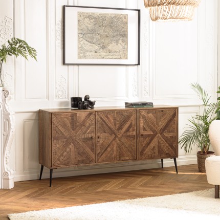 Buffet KIARA - Bois recyclé 3 portes