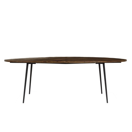 KIARA Oval Dining Table 240x110cm - Chevron Top | Unique and Stylish Design