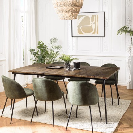 KIARA Rectangular Dining Table 200x100cm - Recycled Wood