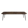 KIARA Rectangular Coffee Table 135x70cm - Recycled Wood & Metal Legs