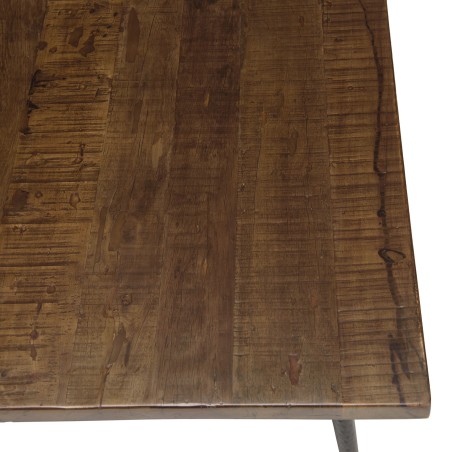 KIARA Rectangular Coffee Table 135x70cm - Recycled Wood & Metal Legs