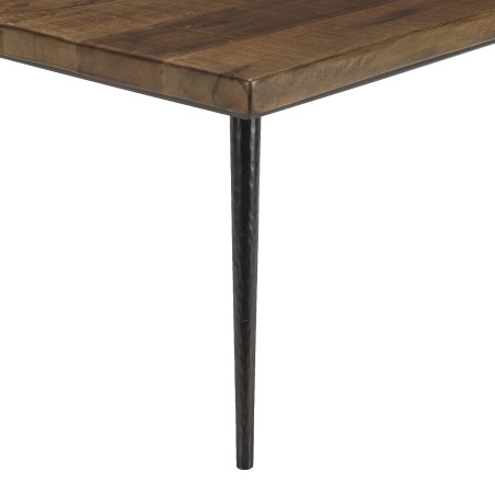 KIARA Rectangular Coffee Table 135x70cm - Recycled Wood & Metal Legs