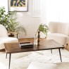 KIARA Rectangular Coffee Table 135x70cm - Geometric Shapes Design
