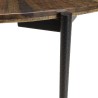 Table à manger ronde KIARA en bois recyclé 120x120cm
