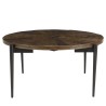 Table basse ronde KIARA 80x80cm bois recyclé