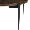 KIARA Round Coffee Table 80x80cm Recycled Wood with Metal Legs