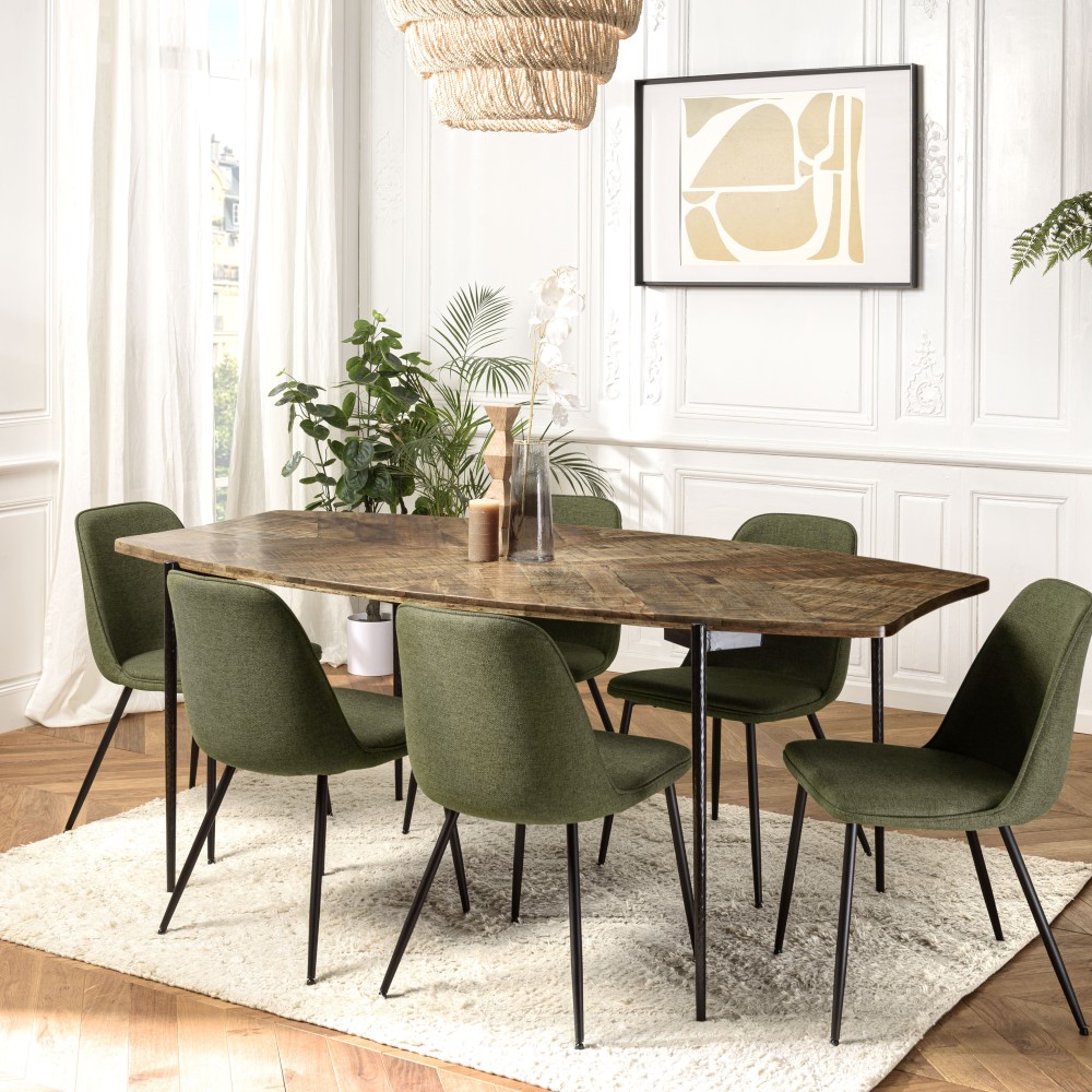 KIARA Dining Table - Recycled Wood 200x100cm | Cozy & Stylish KIARA Dining Table - Recycled Wood 200x100cm | Cozy & Stylish