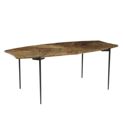Table à manger KIARA en bois recyclé 200x100cm