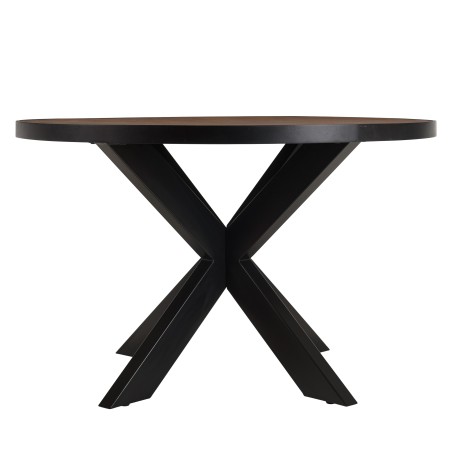 Table à manger BASILE 120x120 couleur rouille