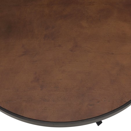 Table à manger BASILE 120x120 couleur rouille