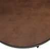 BASILE Dining Table 120x120 Rust Colour with Stone Effect