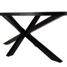 Table à manger BASILE 220x110 couleur rouille effet pierre