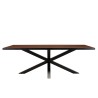 Table à manger BASILE 220x100 couleur rouille