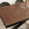 BASILE Dining Table 220x100 Rust Color Stone Effect