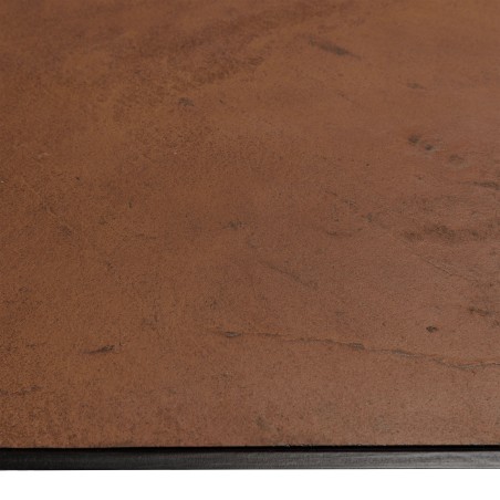 BASILE Dining Table 220x100 Rust Color Stone Effect