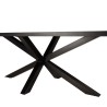 Table à manger BASILE 220x100 couleur rouille