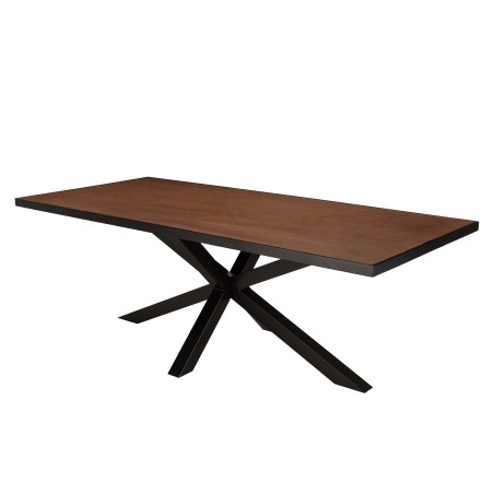 Table à manger BASILE 220x100 couleur rouille